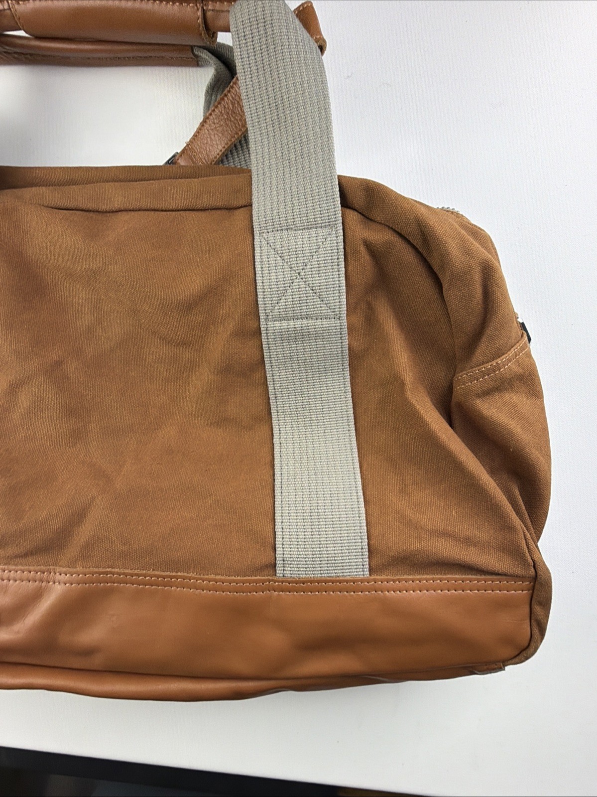 Vintage Kris Van Assche Canvas Leather Duffle / Bowling Bag Travel USA