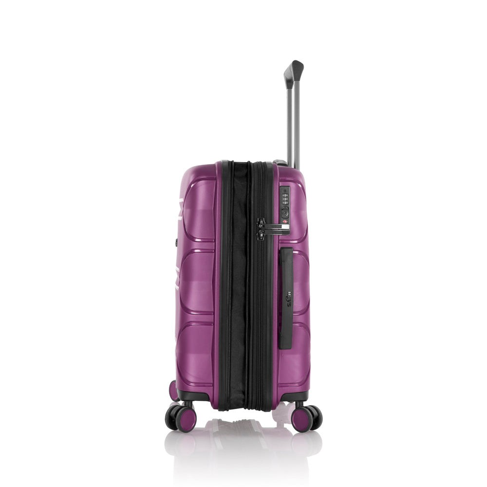 Heys Milos Durable and lightweight luggage, Plum 21 Inch Carry On U1