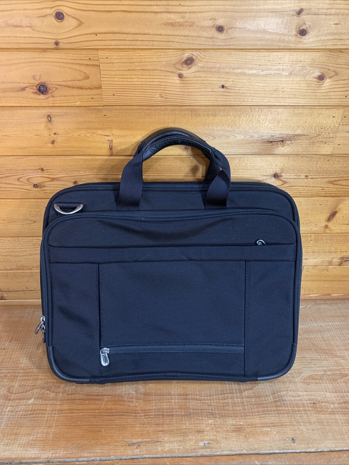BRIGGS & RILEY 18″ Black Nylon Laptop Computer Bag Briefcase Luggage #BB140-4