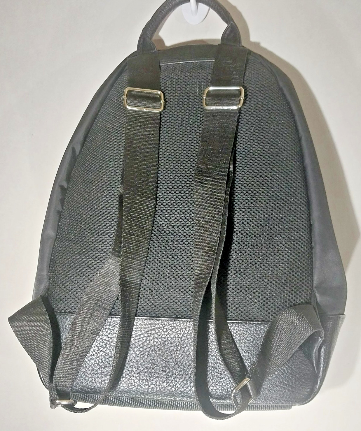 Unisex Calvin Klein Backpack-Rucksack Black Nylon and Pebble Polyurethane