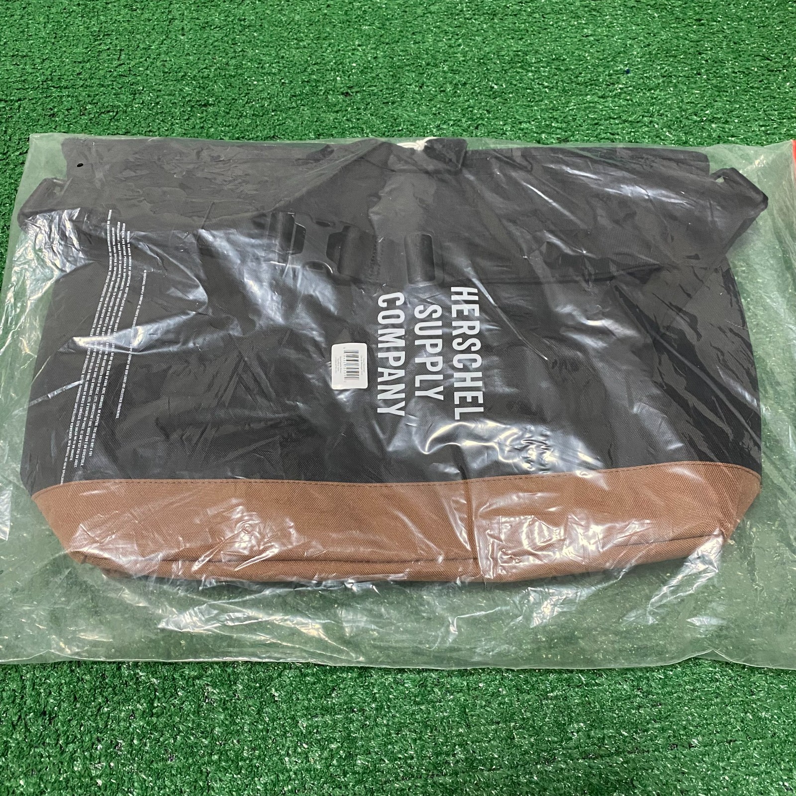 Herschel Supply Co. Polyester Black and Saddle Brown Cove Messenger Bag NEW!