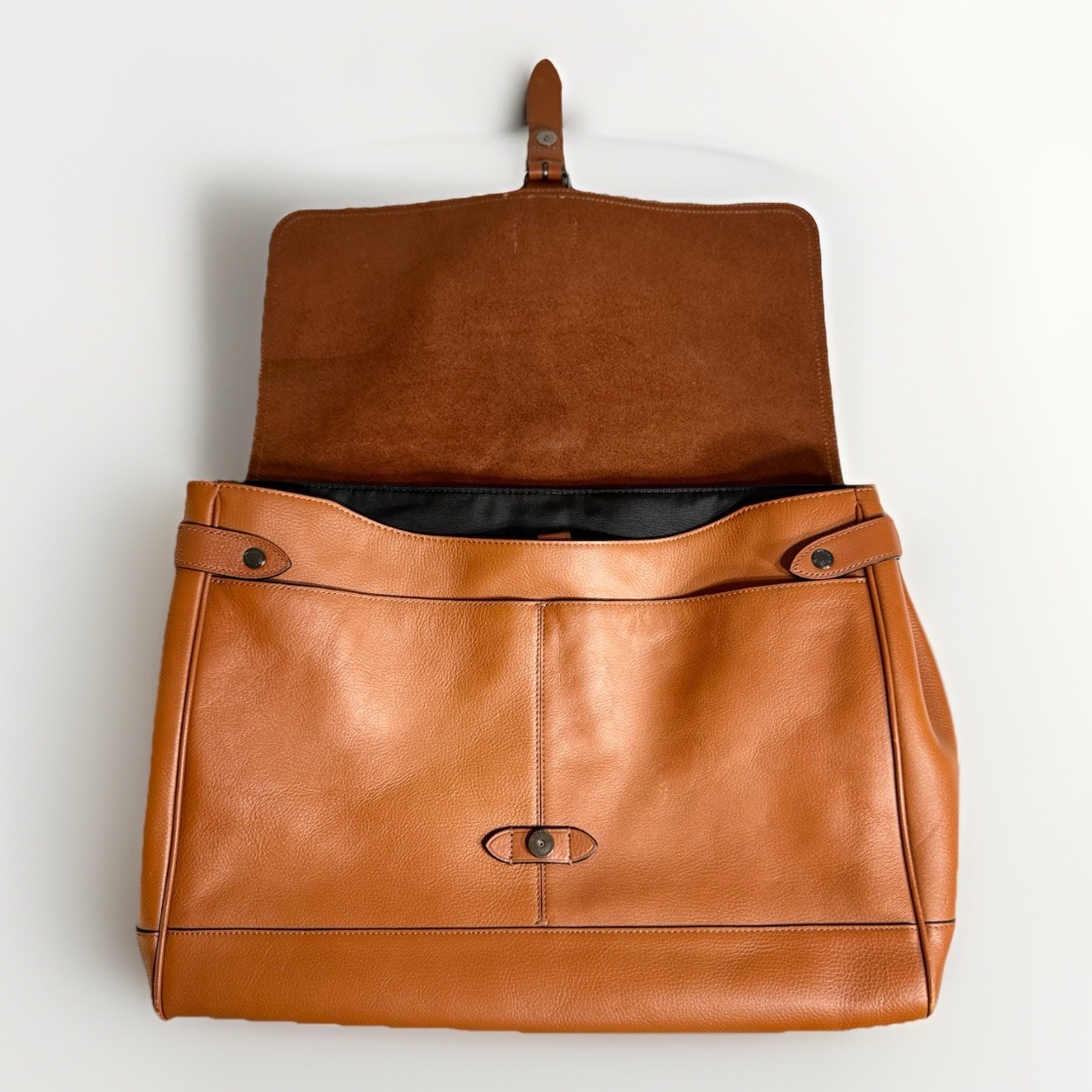Coach Hudson Saddle Pebbled Leather Messenger Bag