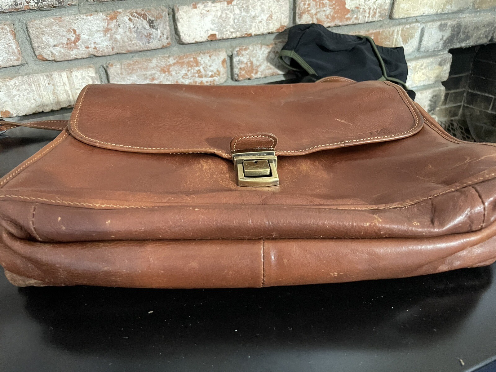 Vintage Floto Italian Leather Briefcase Messenger Laptop Bag – Read For Flaw