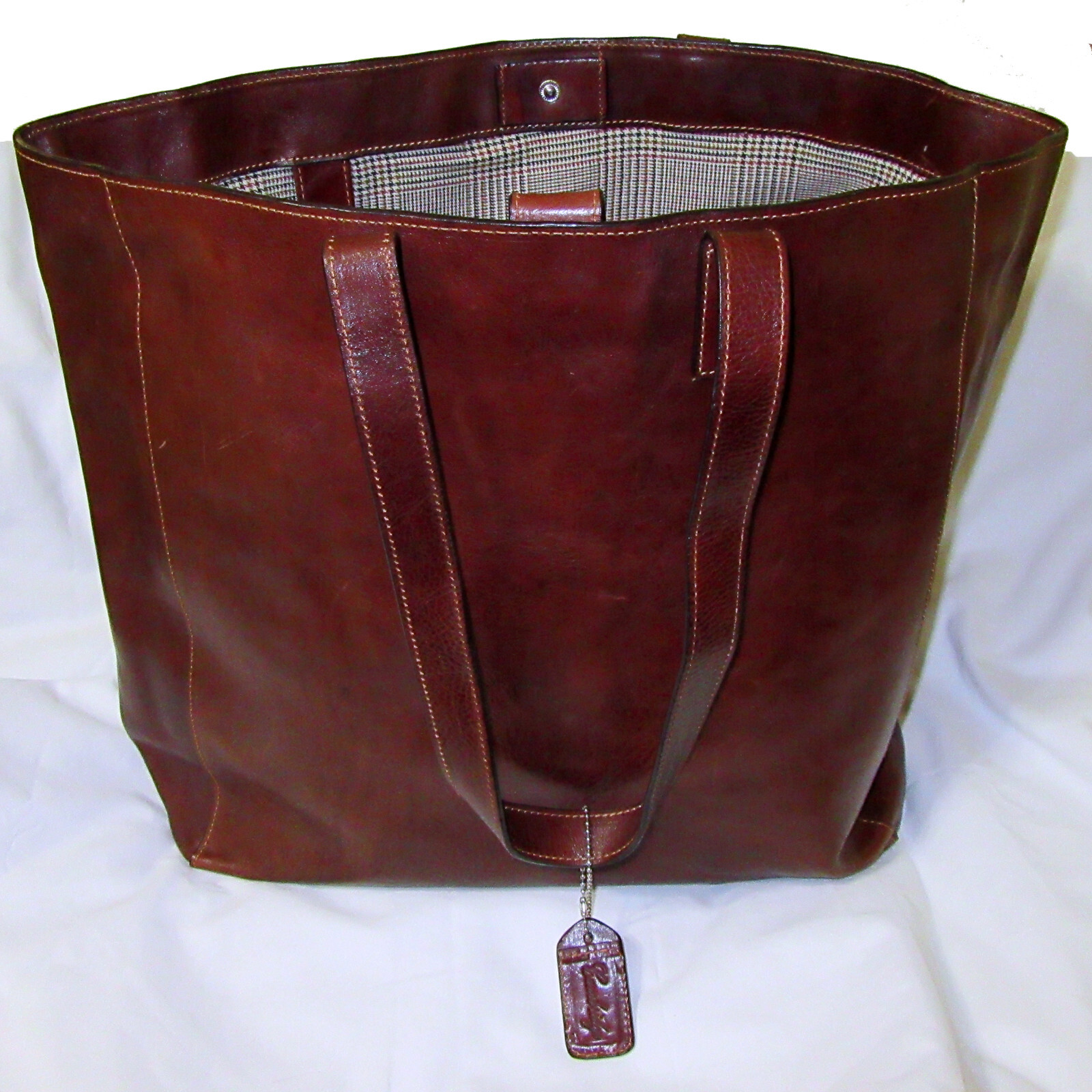 CAMBRIDGE ™ Deep Brown Top Grade LEATHER Professional Business Travel Bag – NEW
