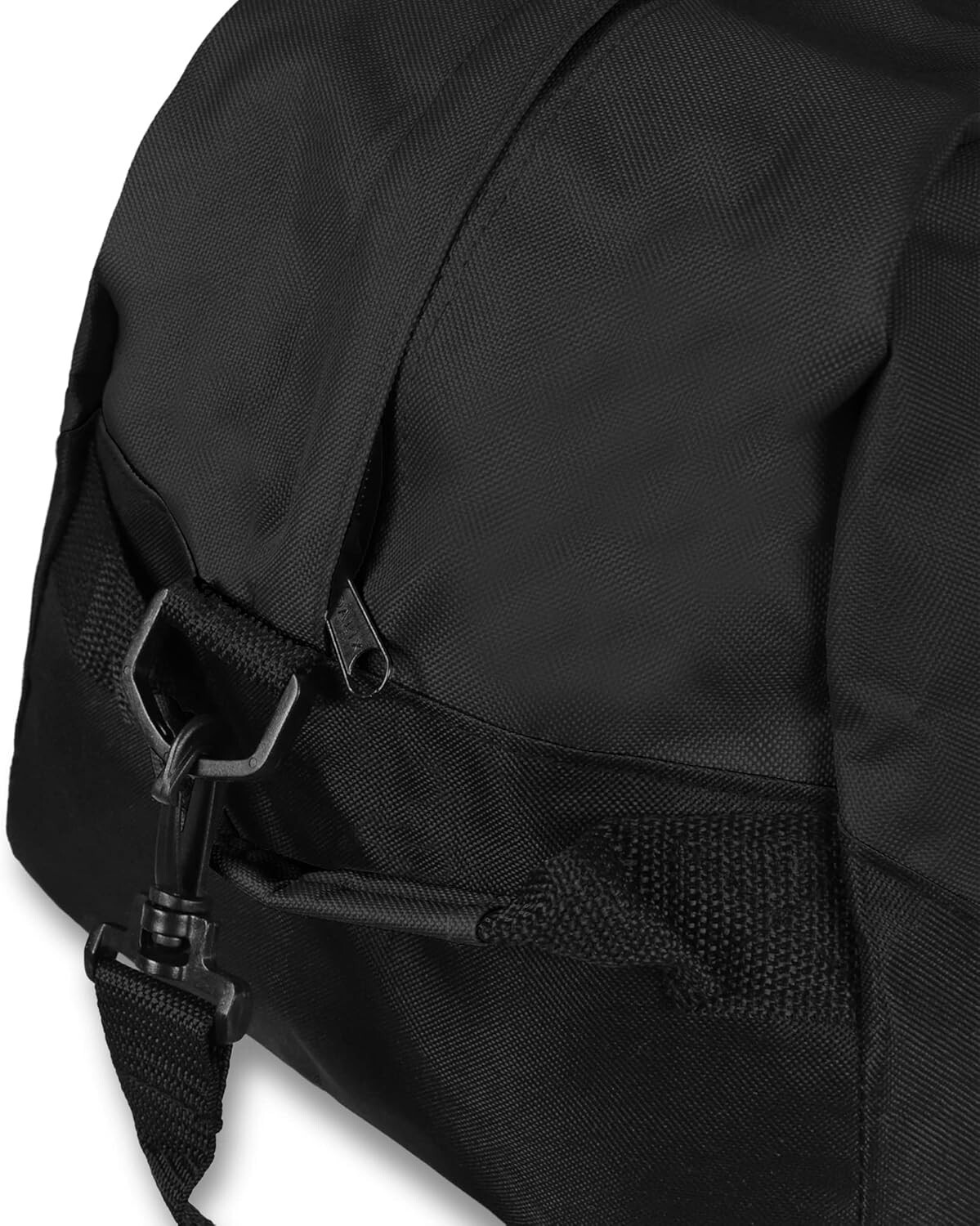 Large 21-Inch Black Duffle with Dual Handles & Adjustable Strap for Easy Carry