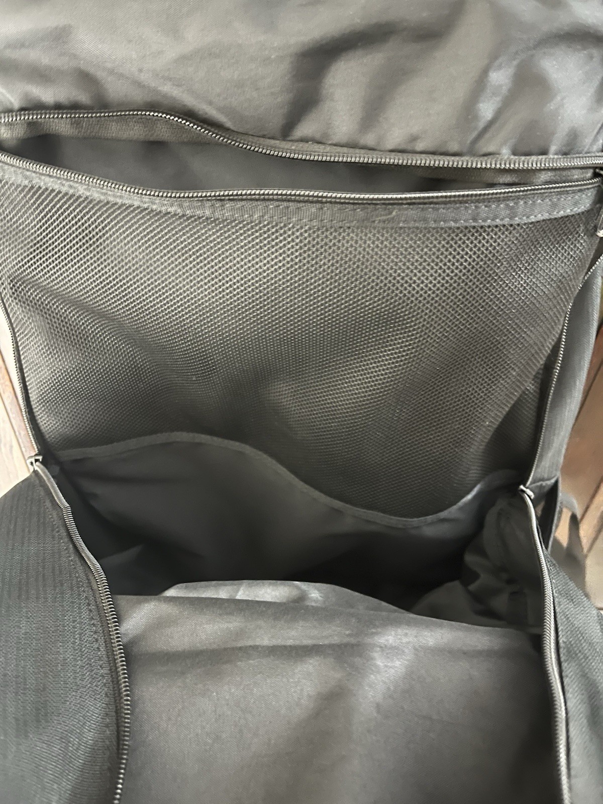 Nike Black Backpack 6 Pocket 18x15x6 RN#56323 CA#05553 School Sports Gym