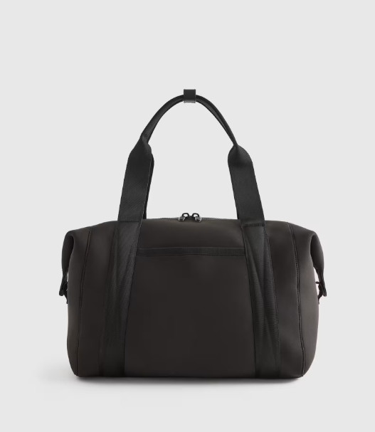 NWT QUINCE ALL DAY NEOPRENE DUFFLE TRAVEL DUFFEL BAG TRAVEL CARRYON BLACK $102
