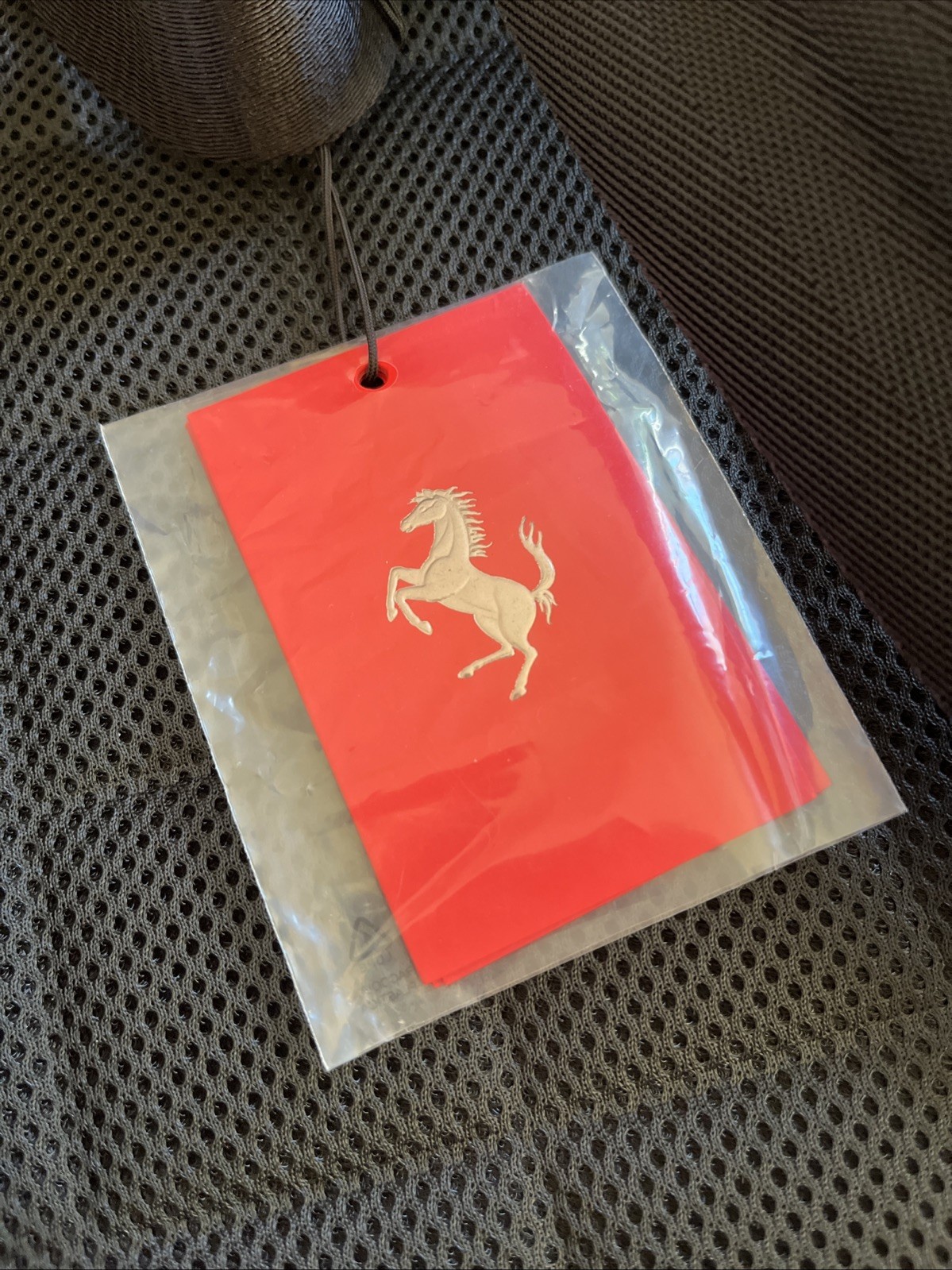Ferrari Purosangue Black Leather Backpack with Storage Bag Original Genuine