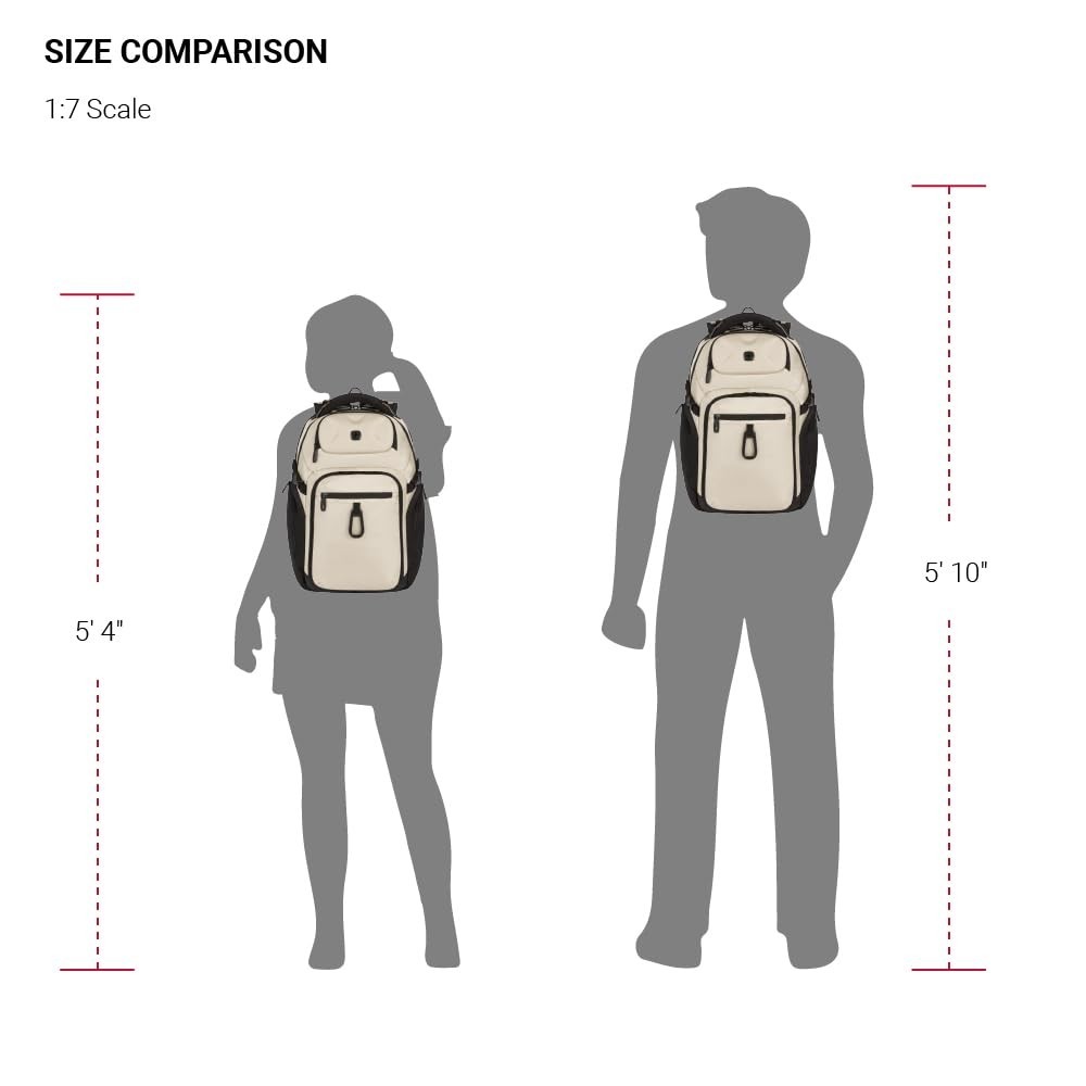 SwissGear Endure ScanSmart Laptop Backpack – Vintage Khaki – 17′