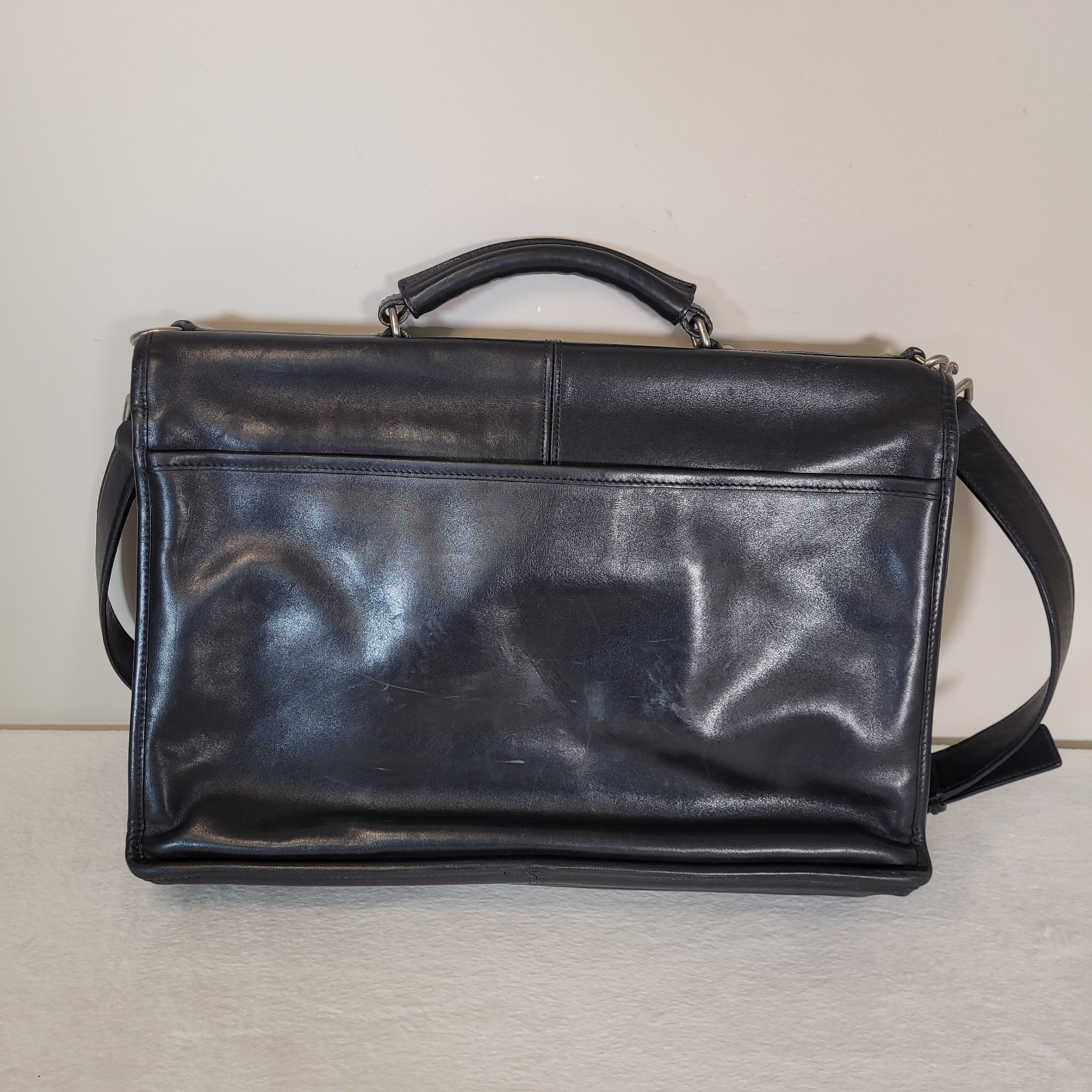 Coach Metropolitan Briefcase laptop Messenger bag black leather J053-6455