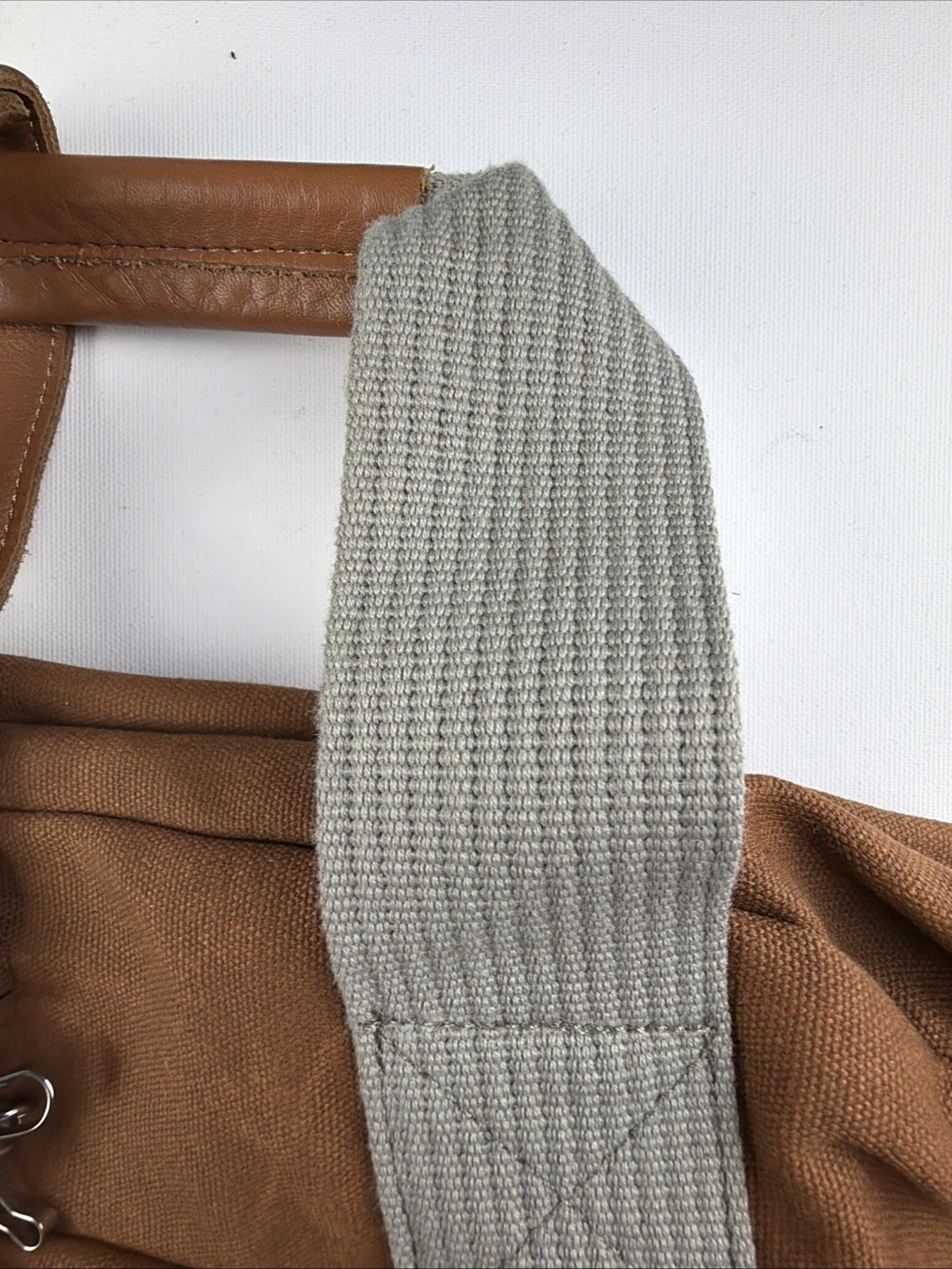 Vintage Kris Van Assche Canvas Leather Duffle / Bowling Bag Travel USA