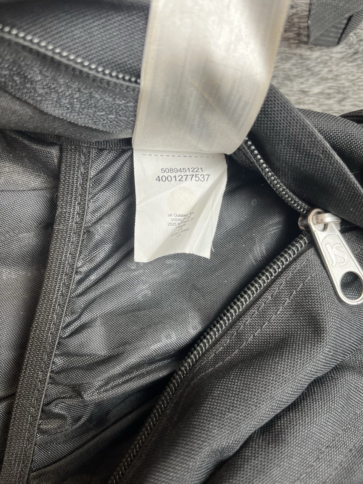 JanSport College Student Backpack Black/Brown Synthetic Leather Bottom W/flaws