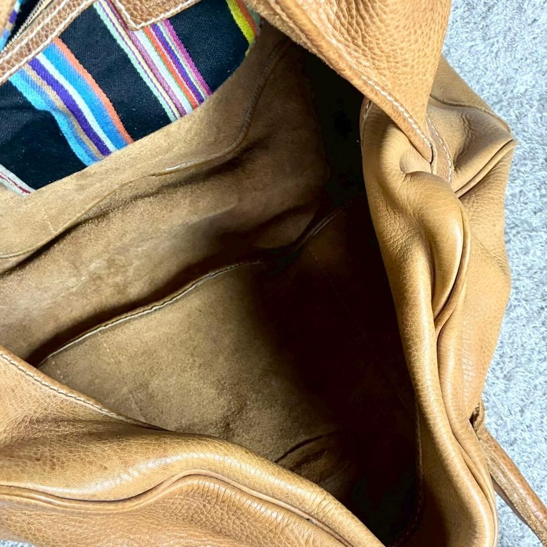 Paul Smith Vintage All Leather Boston Bag Brown Leather Tote 32cm x 50cm
