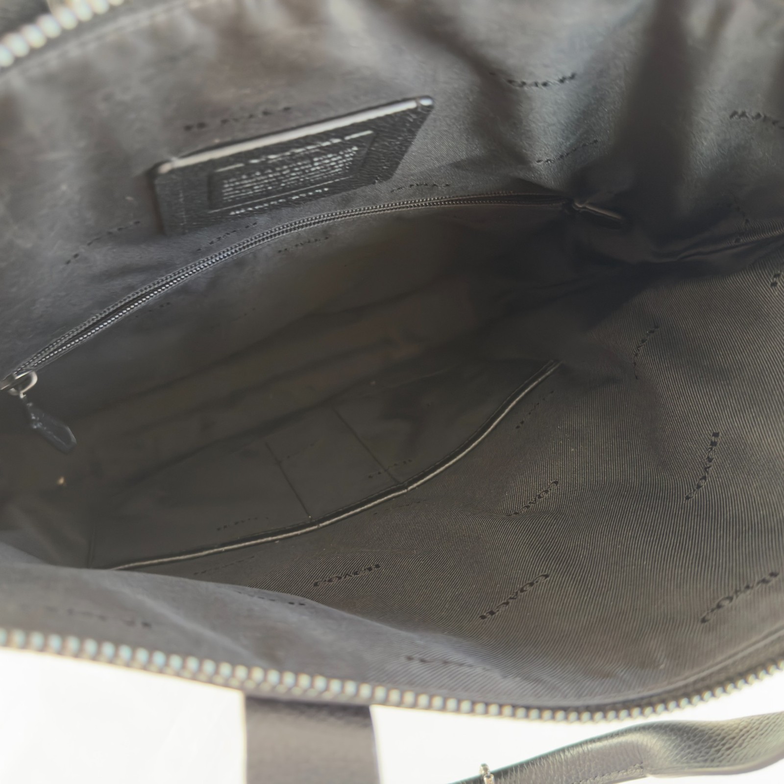 Coach Metropolitan Utility Tote Black 24840 Pebbled Leather *NO Xbody Strap*