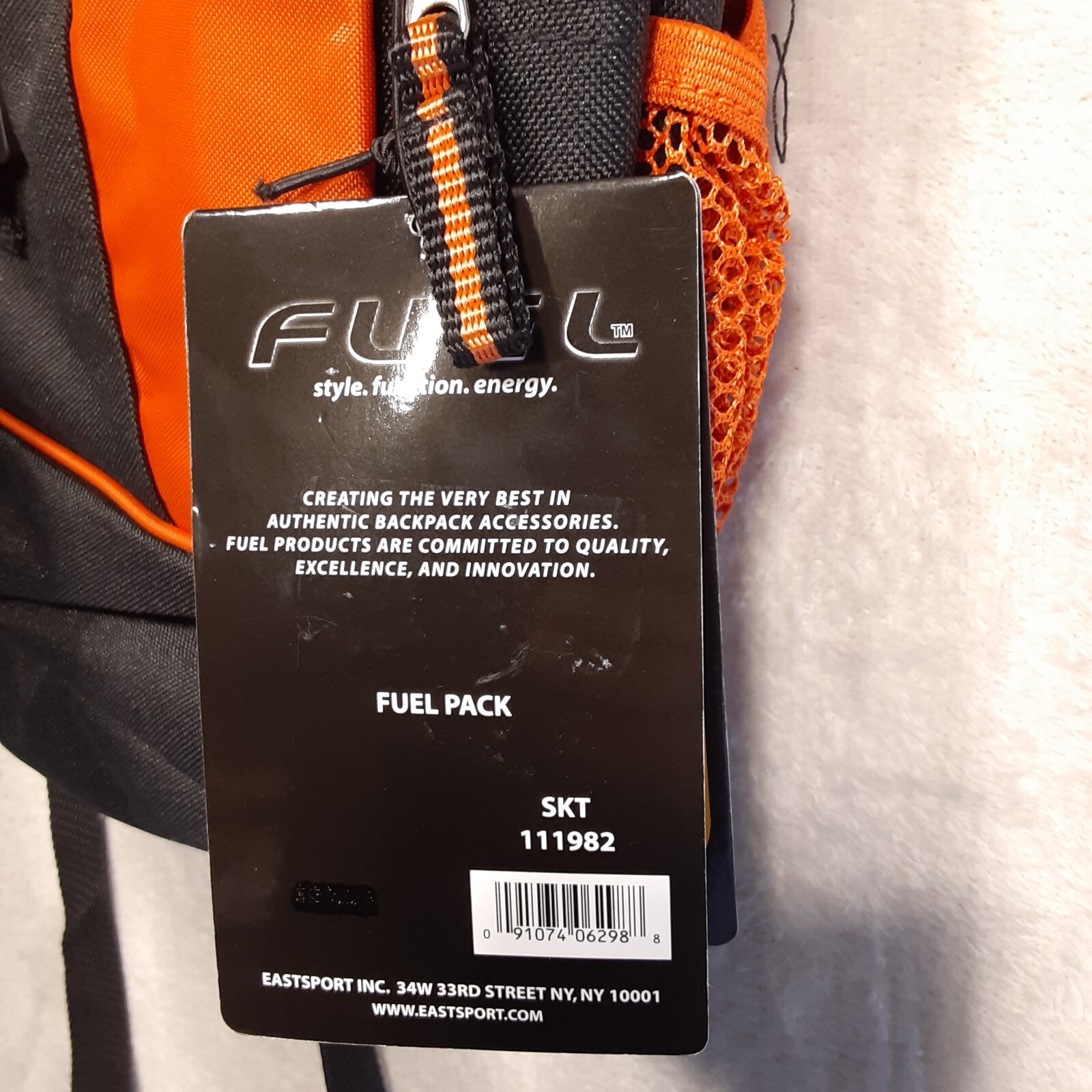 Eastsport Mens Fuel Backpack/Black/Guitar-Skull Logo/SKT 111982/Multifunctional