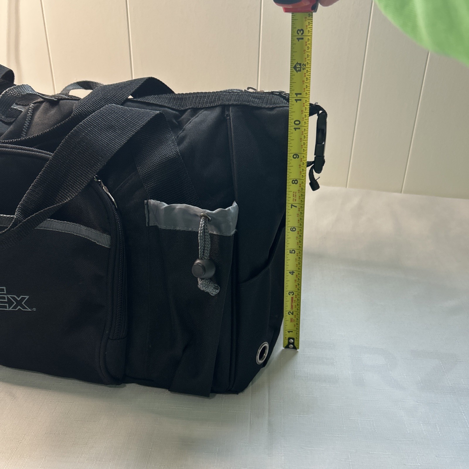 FedEx Black Duffle Bag 8 Different Pockets 22 in. x 10 in. Long New Without Tags
