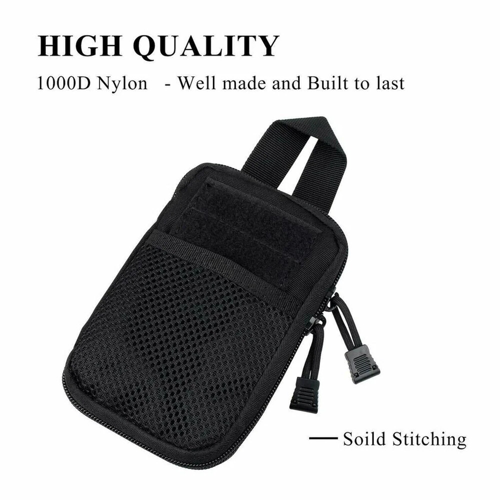 Tactical Molle Utility Bags Portable & Durable Nylon Pouch for Card Keybag Phone