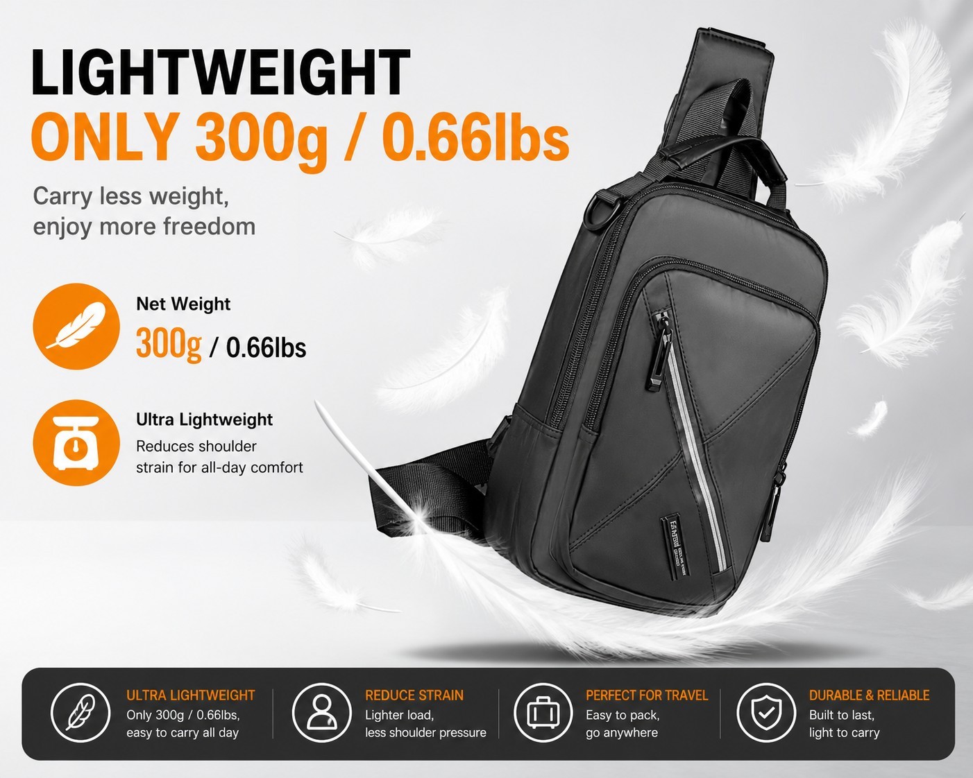 Multipurpose Crossbody Shoulder Bag Travel Hiking Daypack for Men & Women US