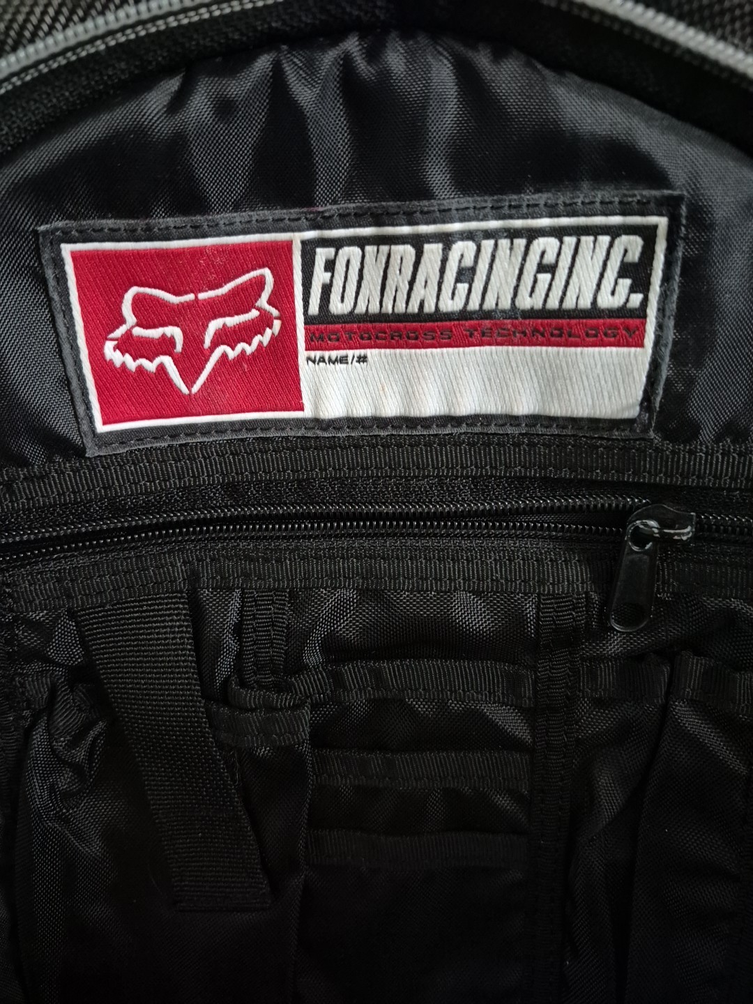 y2k Fox Racing Motocross Tech Backpack Small 12″