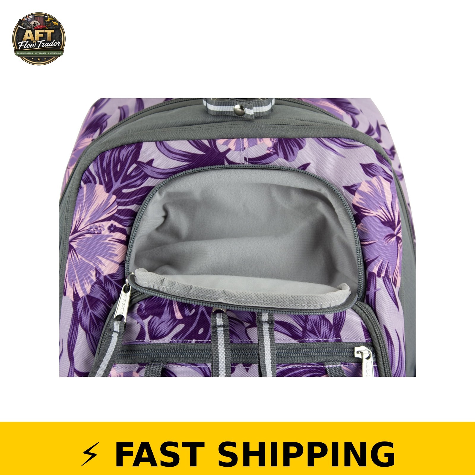 Eastsport Expandable Recycled Backpack – Hibiscus Edge