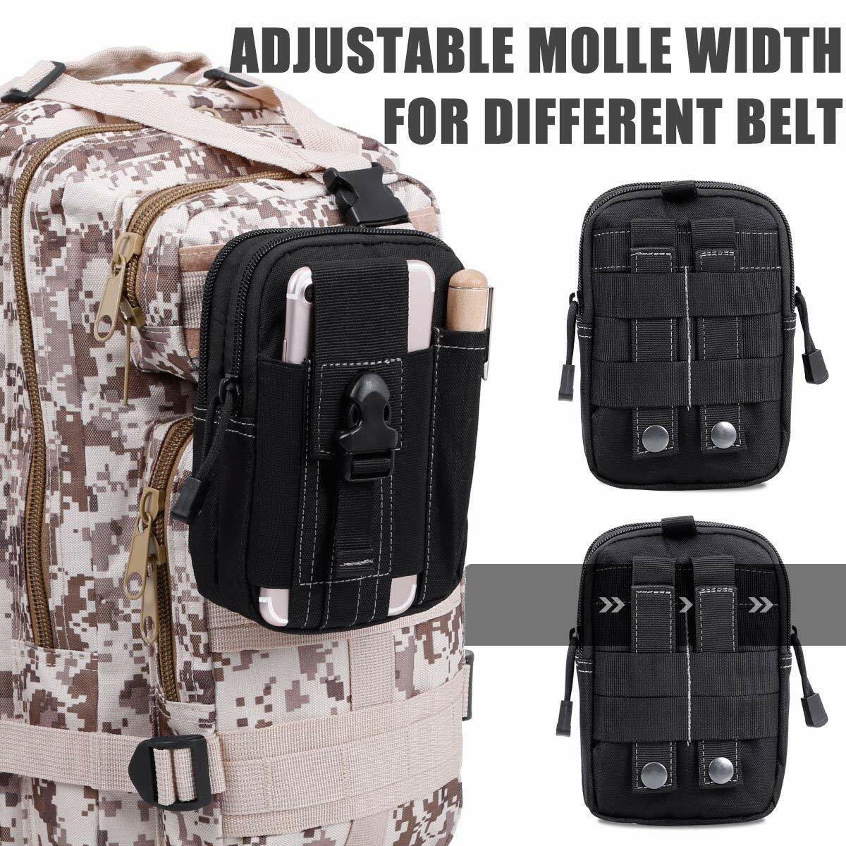 Tactical Molle Pouch Travel Waist Pack Outdoor Utility EDC Small Nylon Belt Bag