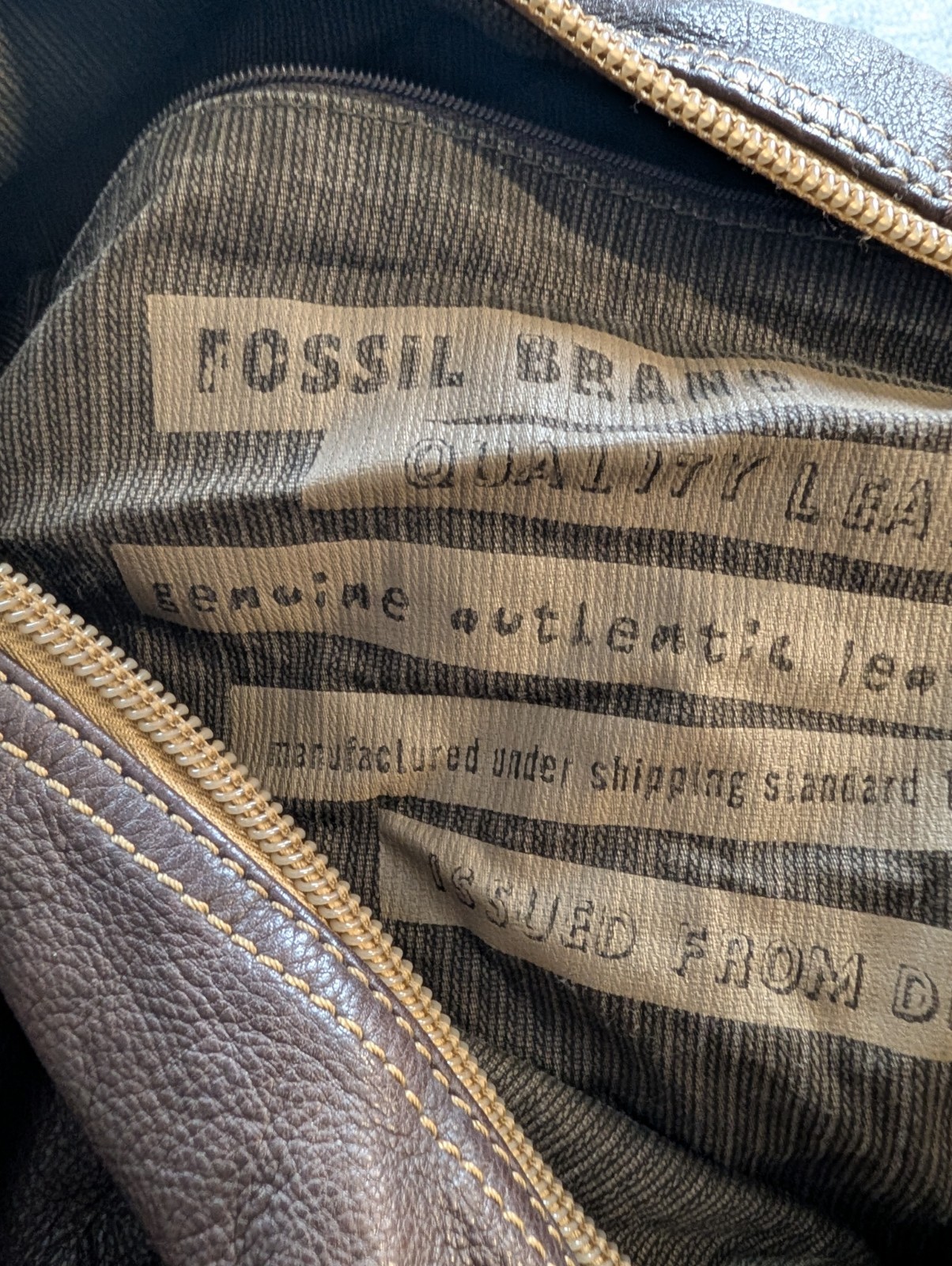 Fossil Canvas Leather Duffel Bag Brown Tan Defender Weekender Travel Luggage