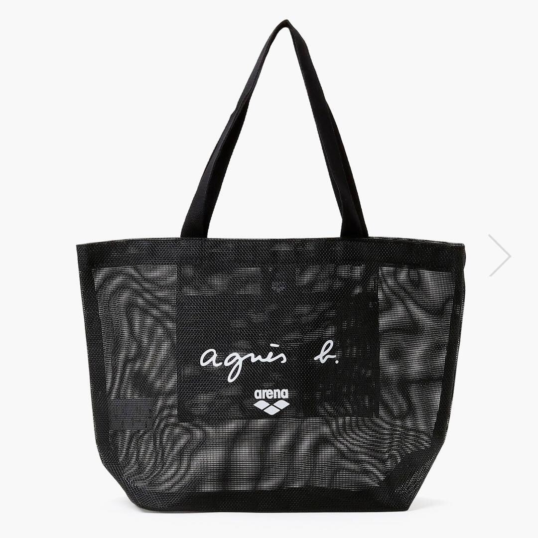 agnes b. arena/collaboration mesh tote 40cm x 30cm x 13cm Novelty black