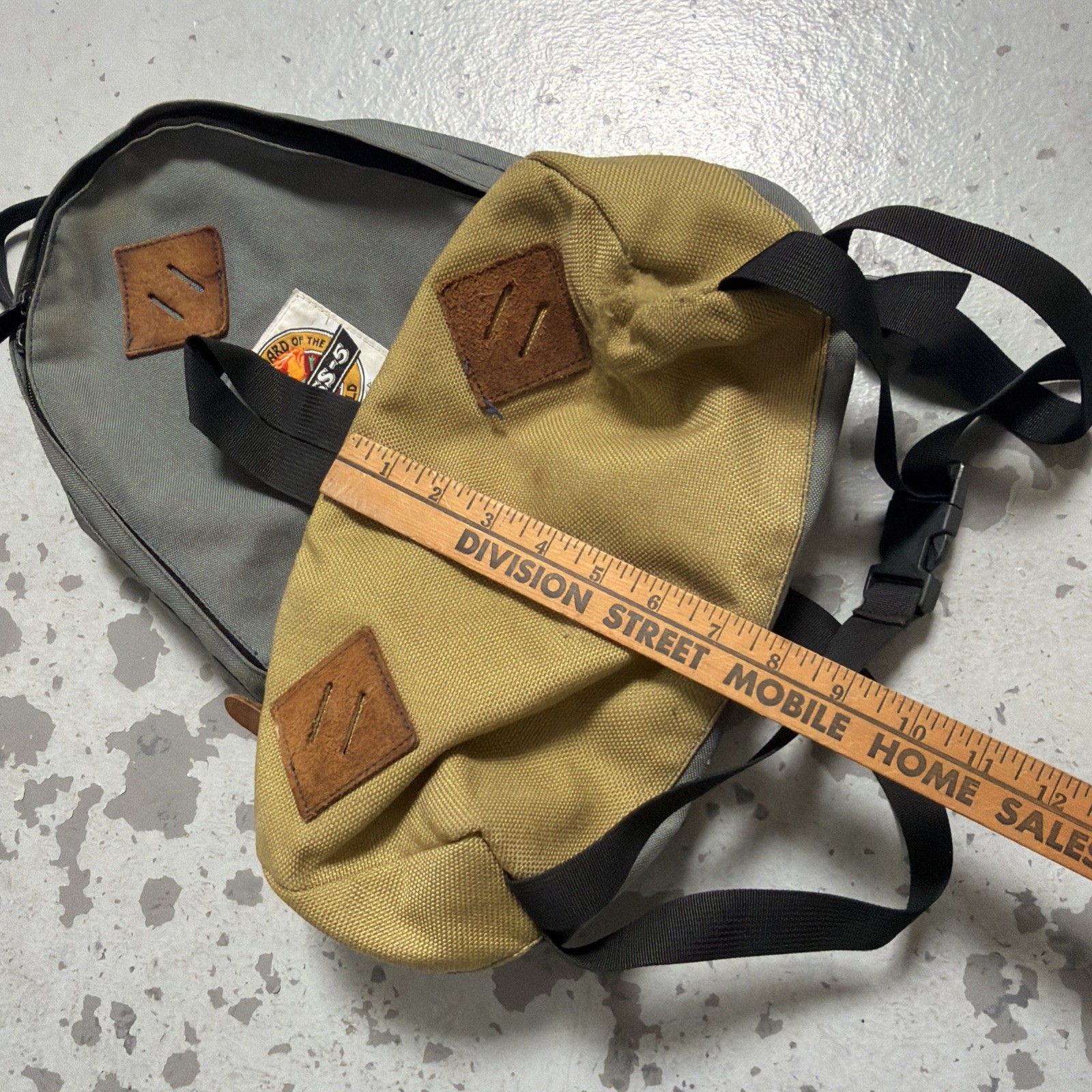 Vintage Class-5 Mountaineering Teardrop Canvas Camp Hike Trail Backpack Rucksack