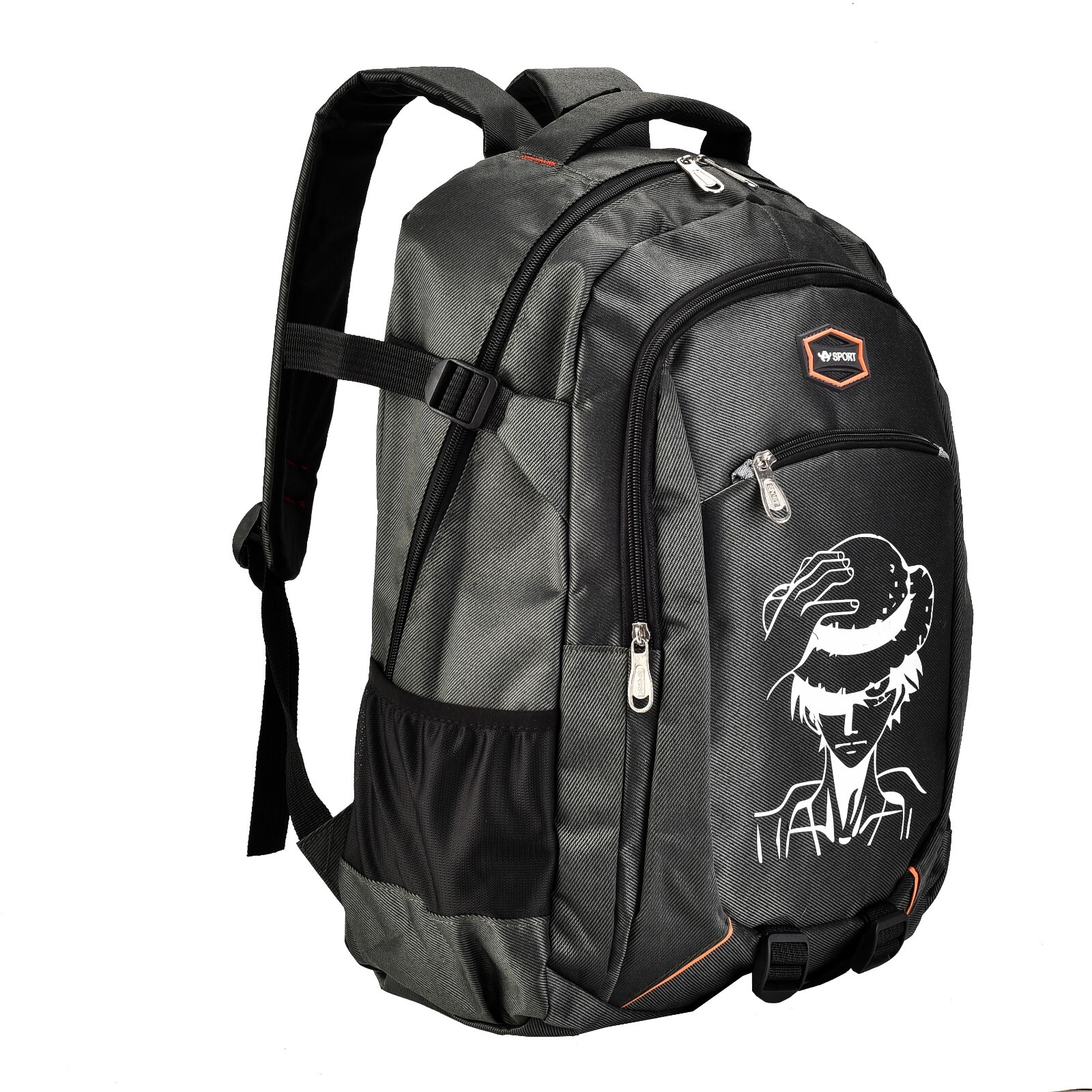 School/Travel/Gym/ Book Bag with Multiple Pockets and Bottle Holders