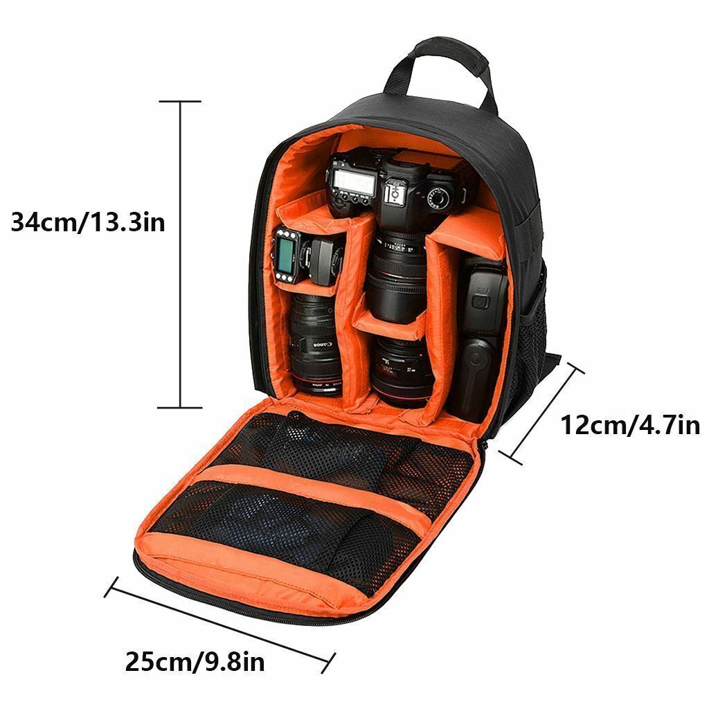 Extra Large Digital Camera Shoulder Backpack SLR DSLR Bag for Nikon Sony Canon