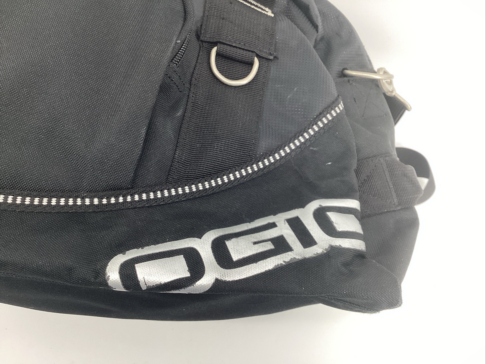 OGIO Half Dome Duffle Bag Black Shoulder Strap & Audio Pocket Gym Travel
