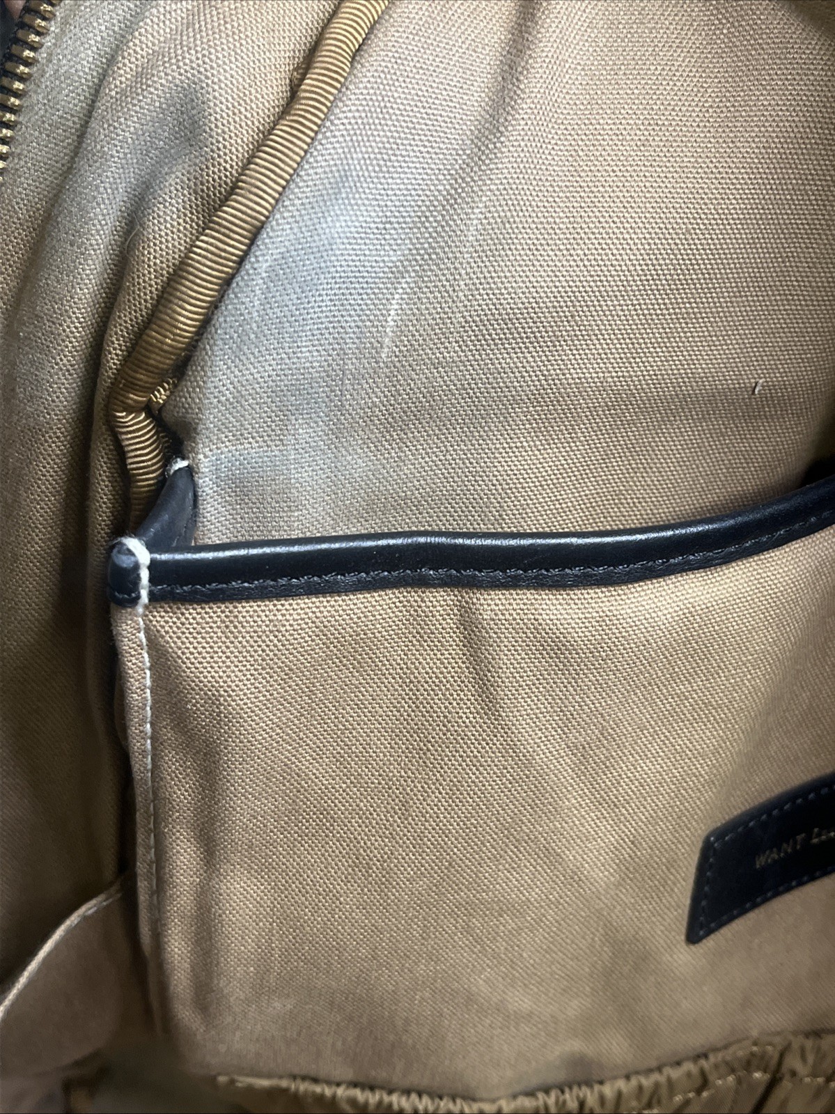 WANT Les Essentiels de La Vie Multimedia Backpack Canvas Tweed