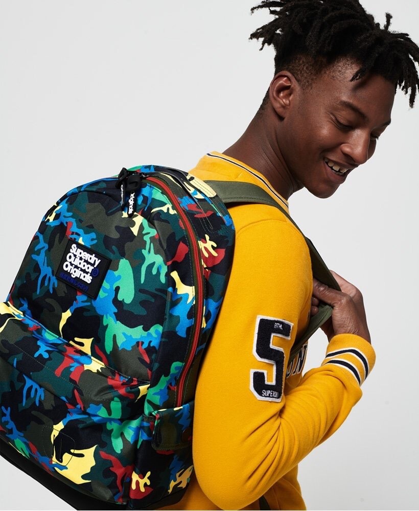 new Superdry B Boy Montana Camo Rucksack Backpack