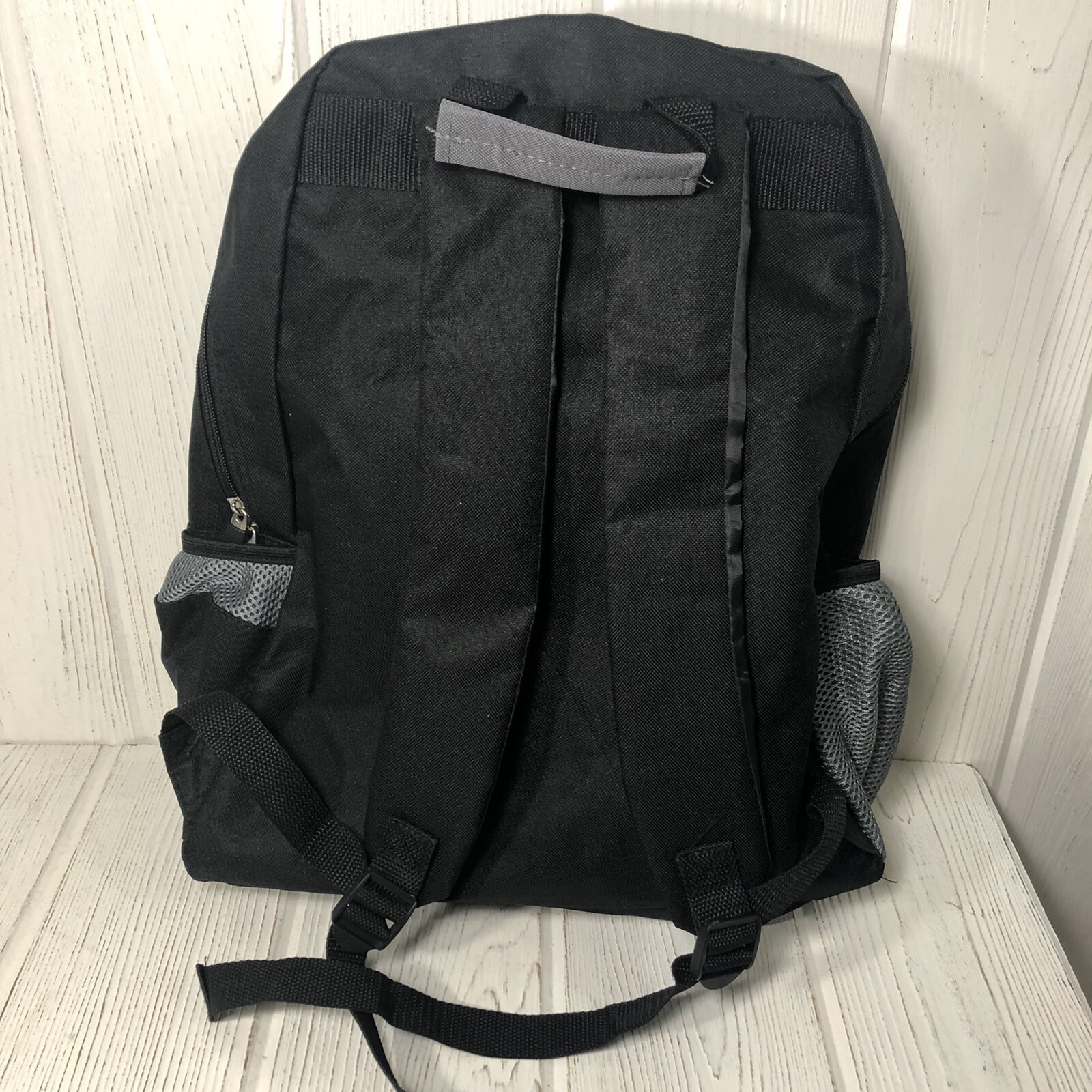 Albion College Unisex Backpack Logo Black Gray