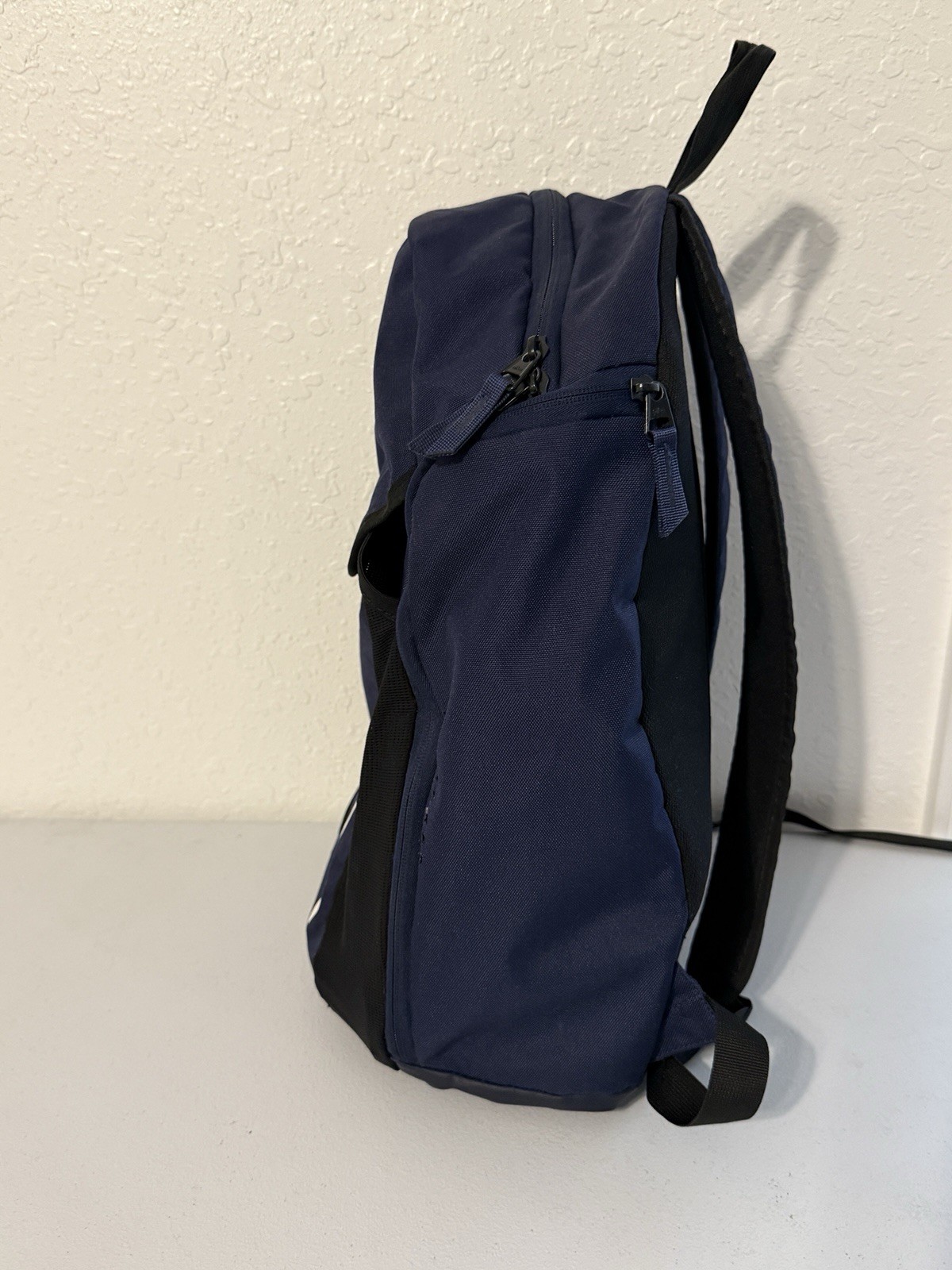 Nike Academy Team Excelsior Navy Blue Blk Backpack Sports Vented Bottle Pockets