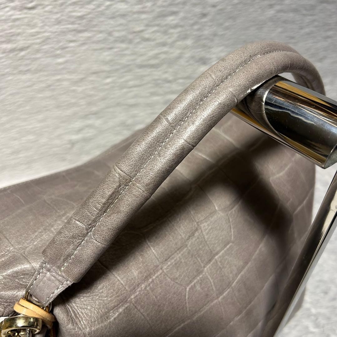 aniary Leather Shoulder Bag Brown Pre-owned Crossbody 25cm x 32cm x 14cm