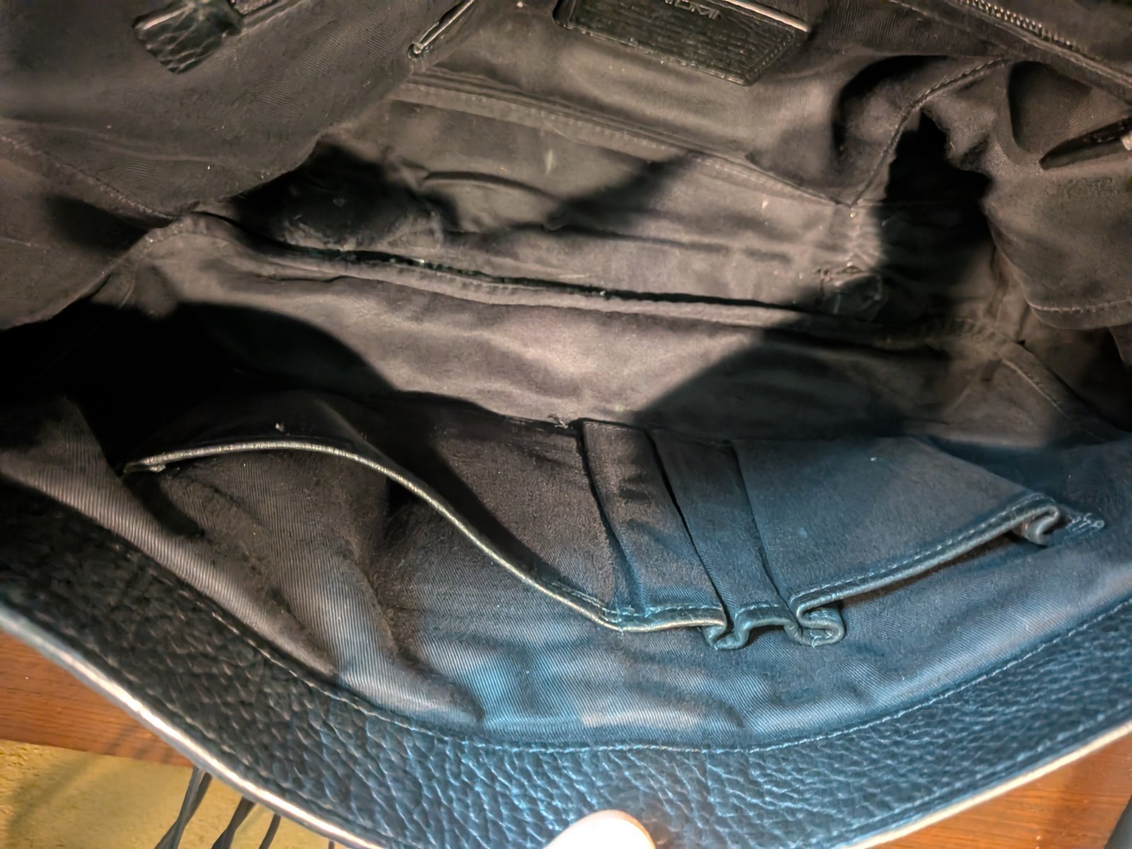 Tumi Albuquerque East/West Messenger Bag, Black Pebble Leather
