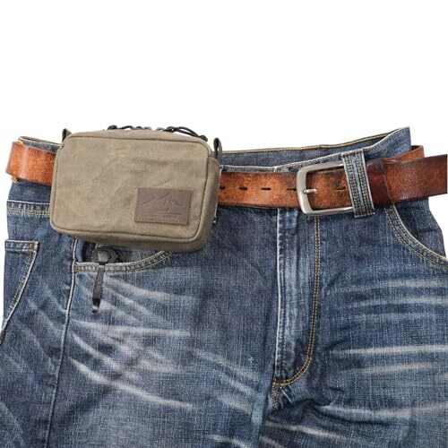 diodrio Belt Pouch for Men Women YKK Zippers EDC Pouch, Belt Assorted Colors