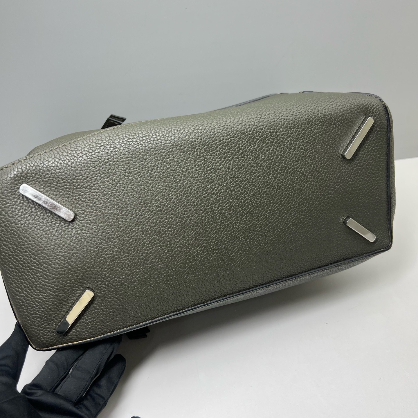 Loewe Pre-Owned Authentic Puzzle Crossbody Handle Bag Leather 35x24x15cm
