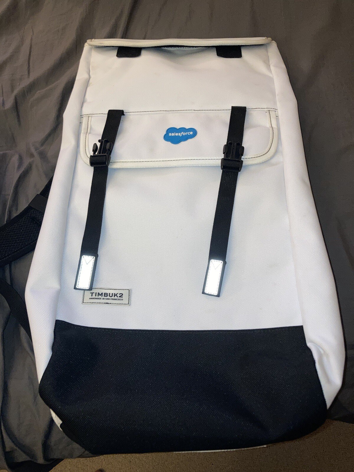 Timbuk2 Backpack Salesforce White Waterproof Lined Padded Laptop School Work Bag