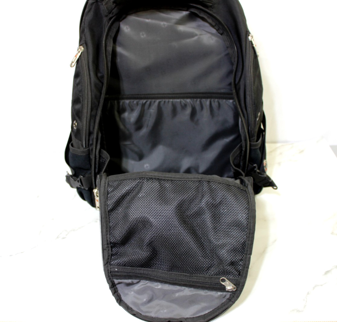 Swiss Gear Airflow Laptop Tablet Backpack Black Scan Smart Compartments