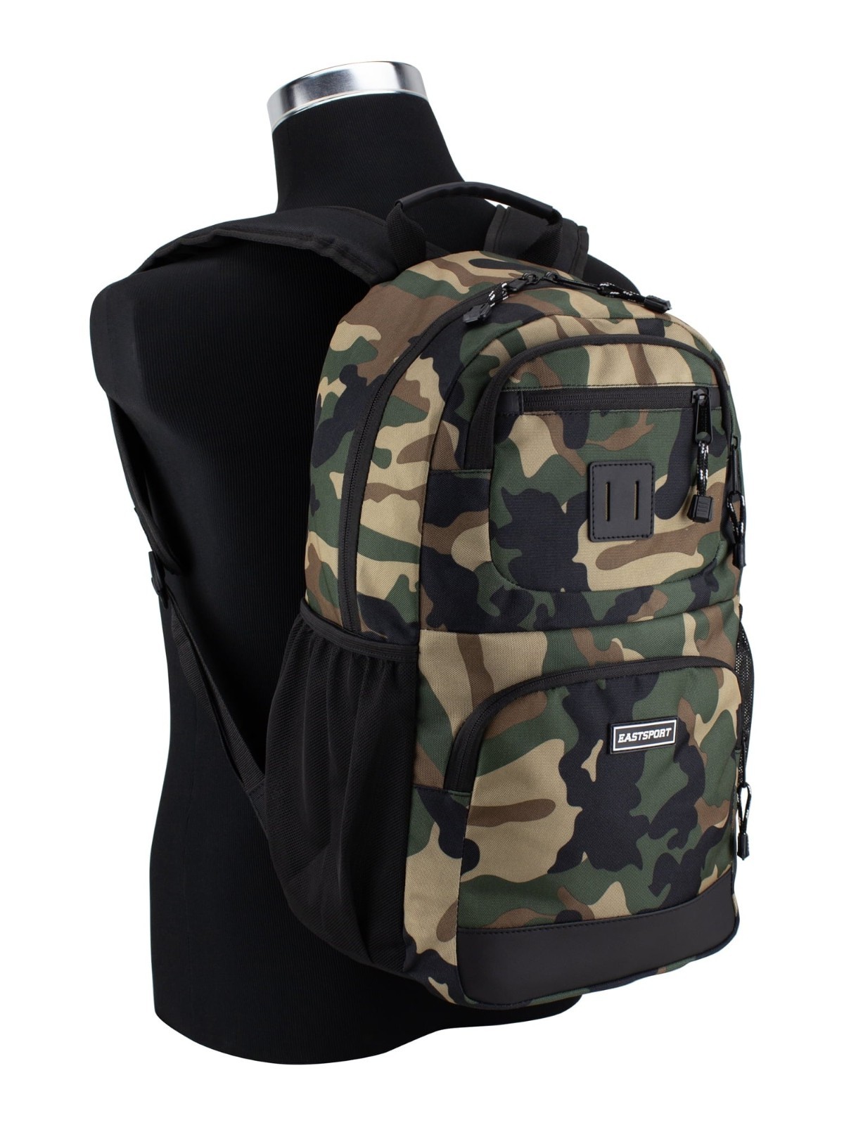 Eastsport Unisex Eclipse 19″ Core Backpack, Army Camo School Book Bag New
