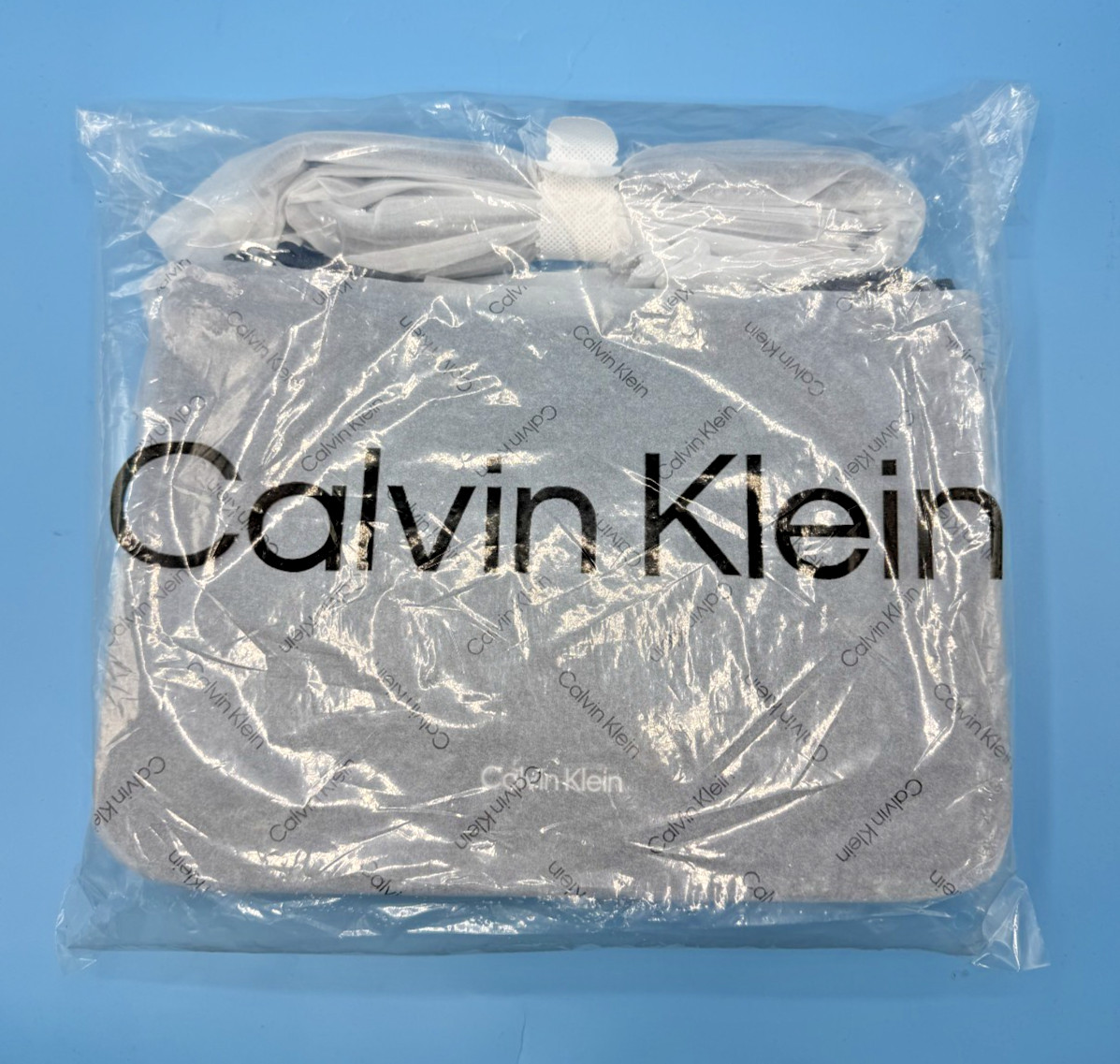 Calvin Klein Sonoma Bubble Lamb Novelty Messenger Crossbody Black/Silver *NEW*
