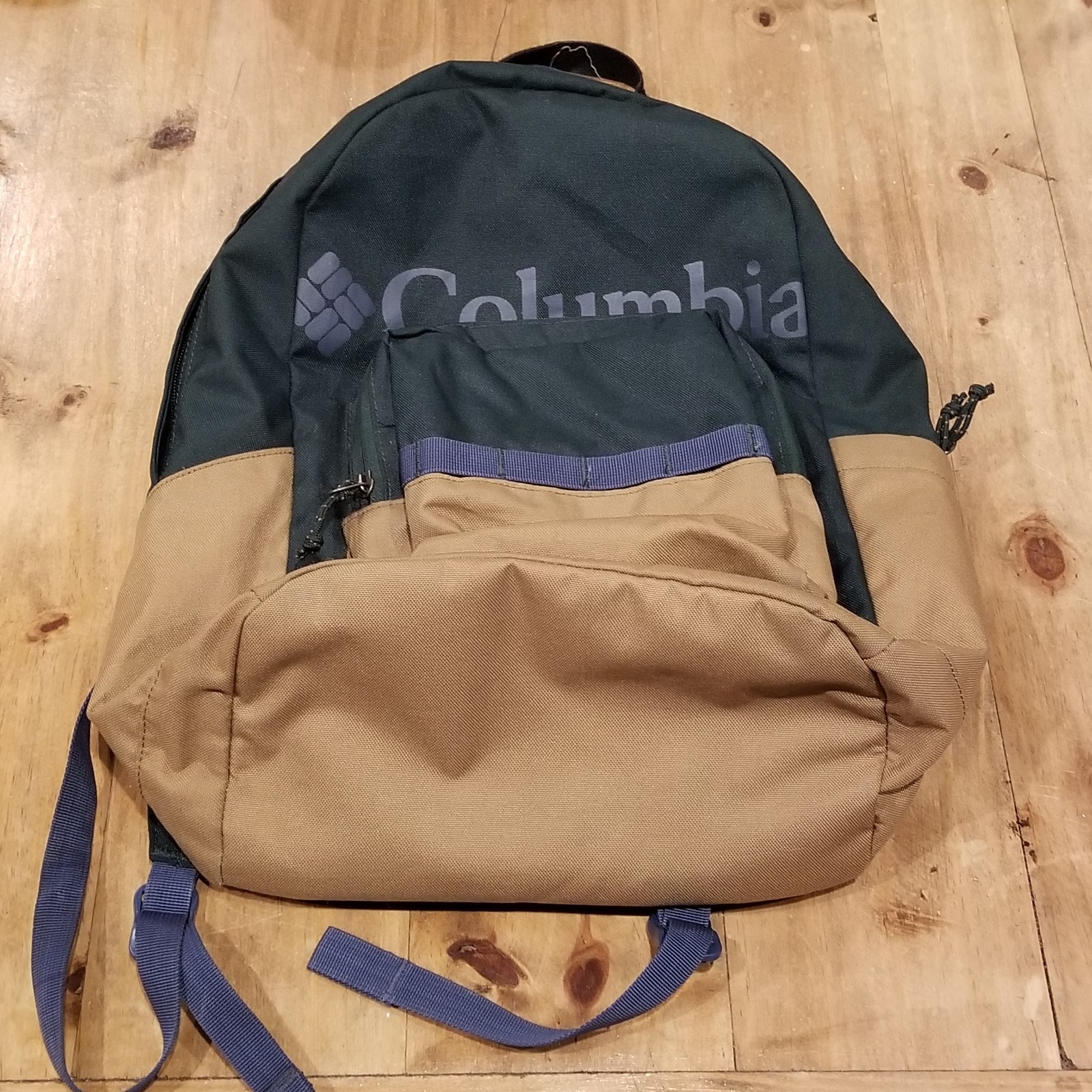 Columbia Mens ZigZag Canvas Laptop Pocket Backpack Green Brown