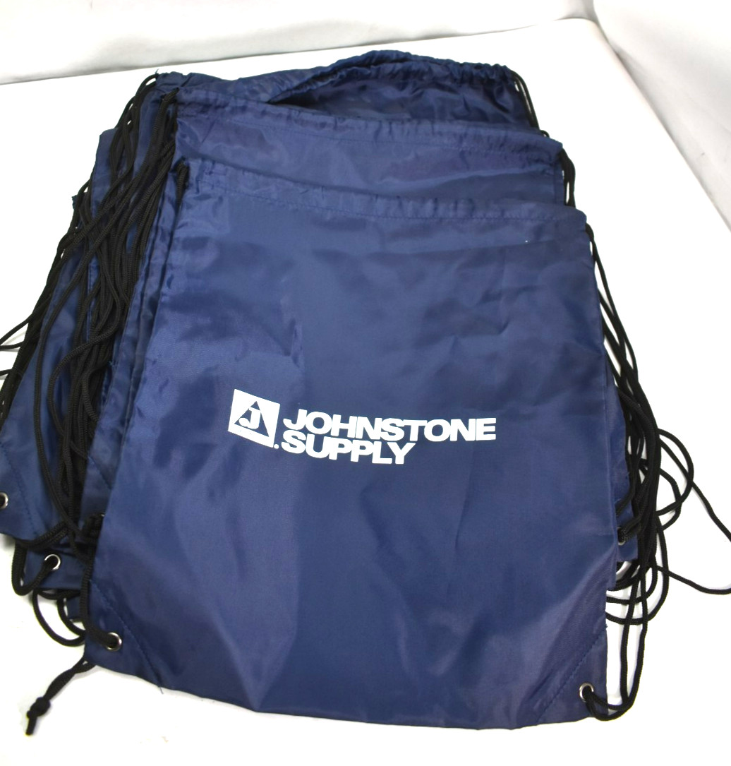 Drawstring Bags Lot of 11 Navy Blue & Black Bags Cinch Backpacks Branded