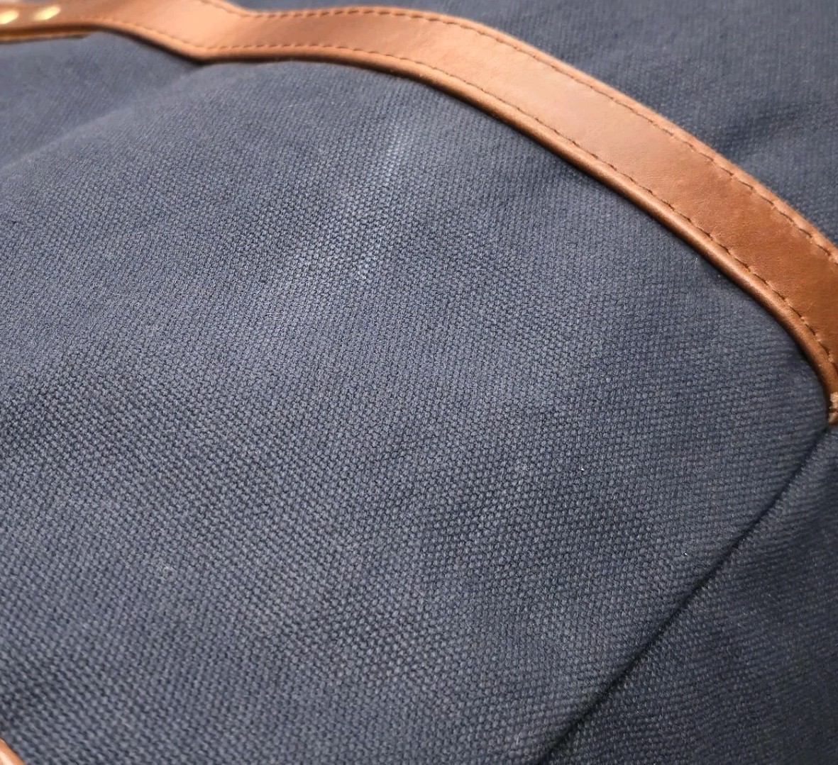 Peter Millar Crown Duffle Bag Blue Canvas Weekender Adventurer Travel 21x13x9