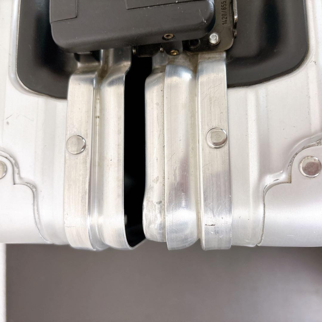 Rimowa Topas Briefcase Attache Case Silver 46×36×18cm