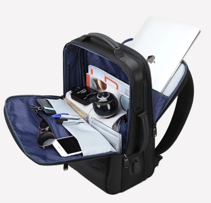 Bopai Camel Mountain The GUI Tech Backpack USB Laptop Waterproof Black