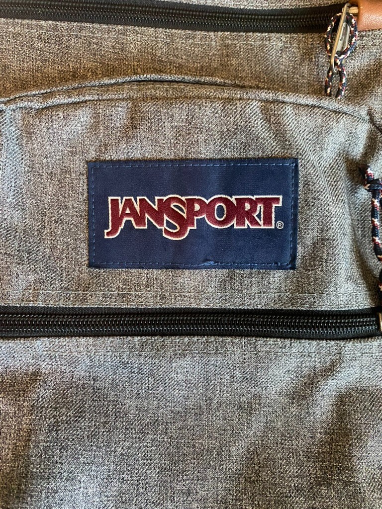 JanSport JS0A2SDD008 Cool Student Backpack – Grey with Leather