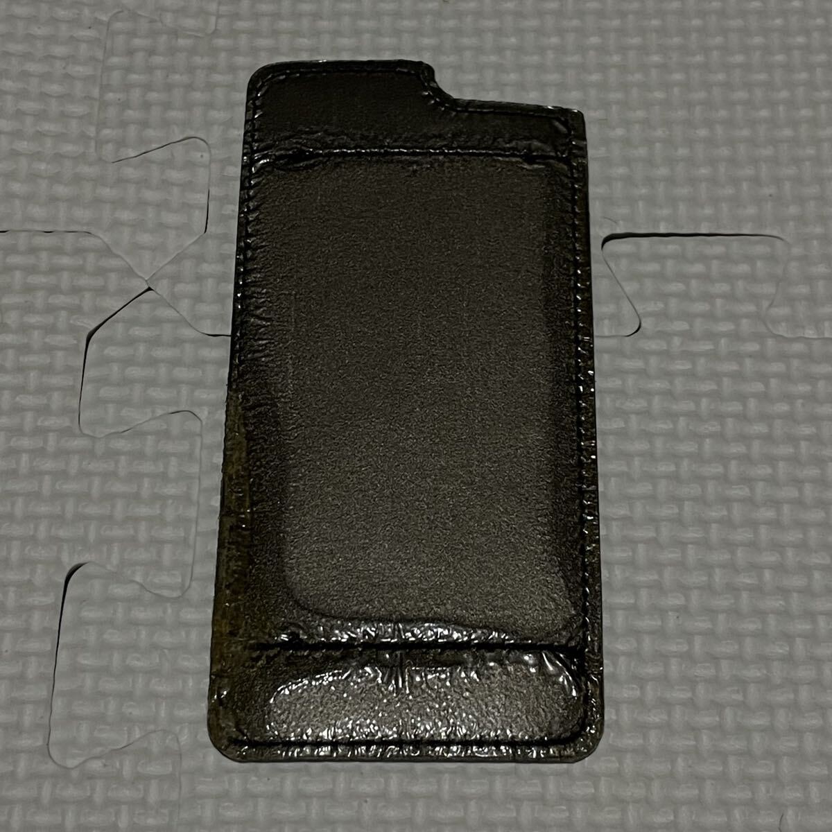 Porter Yoshida Kaban Logo Premium Leather IC Card Pass Case Black 12cm x 5.7cm